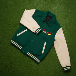 OEM/ODM talla grande pesado impermeable a prueba de viento largo casual desgaste Varsity College Chaqueta Hombre algodón manga High Street Style - Product Image 6