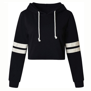 Premium OEM Sportswear Custom Women Crop Top Hoodie Sudaderas en blanco de peso pesado de alta calidad con opciones de logotipo personalizado - Product Image 2