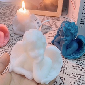 TOOWIN, vela perfumada de Ángel descansando en las mejillas, superventas, vela perfumada con adorno de regalo en forma de pequeño ángel bonito - Product Image 3