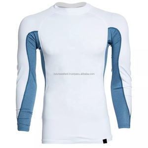 Precio al por mayor de manga completa de compresión Fitness Gym Camisas personalizadas sublimadas Bjj Rash Guard - Product Image 3