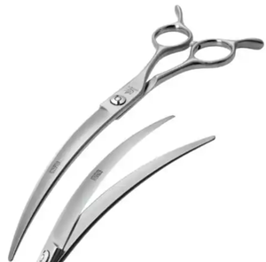 Ciseaux professionnels incurvés pour l'amincissement des cheveux Japon acier chien ciseaux de toilettage pour animaux de compagnie cisailles usine directe basse quantité minimale de commande Durable - Product Image 6
