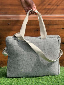 ปอกระเจาทำด้วยมือแนววินเทจมาใหม่พร้อมกระเป๋าแล็ปท็อปและส่งเอกสารสุดหรูกระเป๋าแล็ปท็อปป่านเป็นมิตรกับสิ่งแวดล้อม - Product Image 6