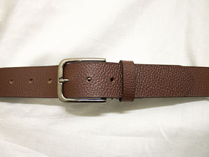 เข็มขัดหนังวัวแท้แบบน้ำมัน  หัวเข็มขัดโลหะผสม  งานแฮนด์เมด  สำหรับทุกเพศ  รับผลิตแบบ OEM  ขายส่ง  ราคาดีที่สุด - Product Image 4