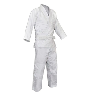 Uniforme de Karate Personalizado Blanco para Adultos, Poliéster/Algodón, Transpirable, Duradero, de Secado Rápido, Hecho a Medida - Product Image 1