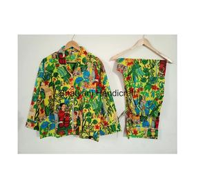 Meilleure vente ensemble de pyjama en coton pour femmes vêtements de nuit d'été confortables robe de nuit assortie pour les occasions de mariage pour l'automne et le printemps - Product Image 5