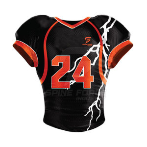 Meilleure vente d'uniformes de football américain personnalisés de haute qualité, ensembles respirants à manches courtes - Product Image 5