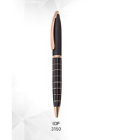 Stylo bille en métal noir de haute qualité 0,5 mm, encre multicolore, logo personnalisé, idéal pour les cadeaux d'entreprise, fournitures scolaires et de bureau