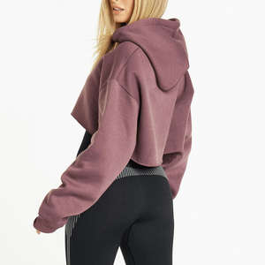 Sudaderas Cortas con Capucha para Mujer, Sudaderas y Camisetas con Estilo Único, Material de Alta Calidad, Sudaderas Cortas con Capucha para Mujer Hechas en Pakistán - Product Image 3