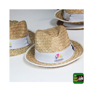 หมวกฟางช่วยชีวิตพร้อมโลโก้/ปีกกว้างหมวกฟางเม็กซิกันสานจากหญ้าธรรมชาติสำหรับฤดูร้อน - Product Image 4