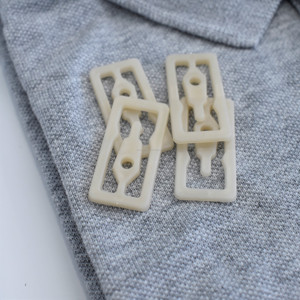 Clip en plastique écologique de vente chaude 20 34mm x 17mm en plastique biodégradable pour filles T-shirts T-shirts pour femmes Clips 500 pièces/sac - Product Image 3