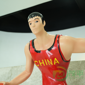 Personnalisée de haute qualité <span class=keywords><strong>NBA</strong></span> USA OEM ODM moderne intérieur artisanat dessin animé Sport athlète boxe basket-ball fibre de verre statue sculpture - Product Image 5