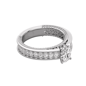 Bague en diamant rond pour elle - Product Image 1