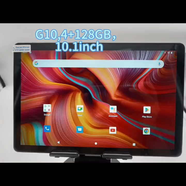 10.1-inch HD Tablet with Android 12, Unisoc T606 Octa-core
