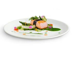 Assiettes en porcelaine Assiettes à dîner de forme ovale 21 cm utilisées pour servir les pâtes à manger et les collations Assiette blanche Lot de 1 vaisselle - Product Image 6