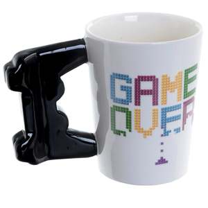 Classic Novelty 3D Controller Design <b>Ceramic</b> <b>Cup</b> Game Over Mug with 400ml Capacity Stoneware Clay Material ODM Model for Gifts - Product Image 2