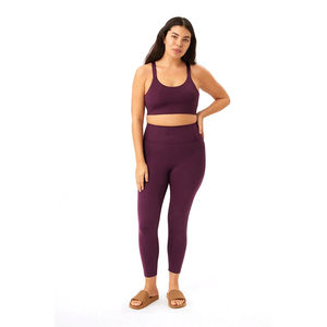 Leggings pour femmes en gros, taille mi-haute, pantalons de sport, séchage rapide, logo personnalisable, poches, imprimé décontracté, sans couture - Product Image 3