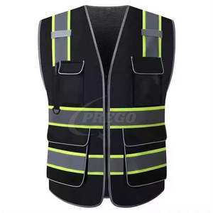 Gilet de travail de sécurité classique en coton respirant à haute visibilité, vêtement de travail industriel, protection élevée, résistance élevée, parfait - Product Image 1