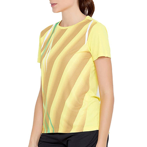 Venta al por mayor barato Tasa de verano de las mujeres O cuello de manga corta de color de manga corta de las mujeres transpirables camisetas para damas Servicio OEM - Product Image 3