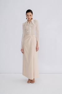 New Design 2024 <b>Women'S</b> <b>Skirts</b> Size S M L 2 Piece <b>Skirt</b> Set Norah Twist <b>Skirt</b> High-Quality Summer Clothes Whiteant Vietnam - Product Image 5