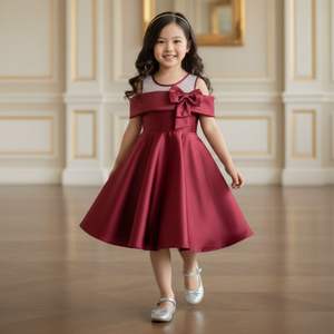 Vestido de Moda Femenino AC Luxury Caroline, Satinado, con Estampado Floral, Ecológico, con Silueta Moderna, para Marcas Minoristas en Indonesia - Product Image 3