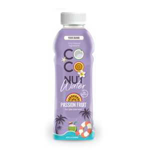 Fábrica PET de botellas de agua de coco natural de 600ml en Vietnam Muestra gratuita y soporte de diseño Jugo de fruta puro - Product Image 2