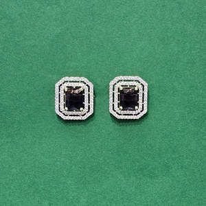 ต่างหูแฟชั่นห้อยจากอินเดียเครื่องประดับเทียมพร้อมเคลือบ2โทน - Product Image 5