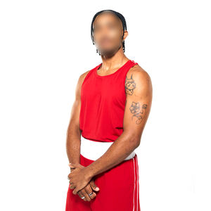 Lightweight Moisture-Wicking Gym Wear <b>Men</b> Boxing <b>Tank</b> <b>Top</b> And Shorts Set In <b>Black</b> With Red Color Boxing Uniform - Product Image 5