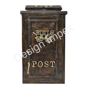 Briefkasten colis journal boîte de réception étui en fonte et aluminium maison et jardin monté poste boîte aux lettres boîte aux lettres jaune - Product Image 6