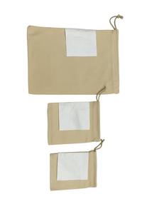 เป็นมิตรกับสิ่งแวดล้อมกระเป๋าผ้าฝ้าย Tyvek 100% ใช้ซ้ำได้เป็นมิตรต่อสิ่งแวดล้อมหูรูดแบบยั่งยืนนำมาใช้ใหม่ - Product Image 3