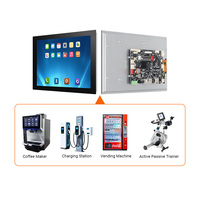 Panel PC de Marco Abierto de 7 y 10.1 Pulgadas con Pantalla Táctil Impermeable A133 2/4+8GB Android 10, PC Táctil HMI Integrado para Kiosco/Industrial/KDS