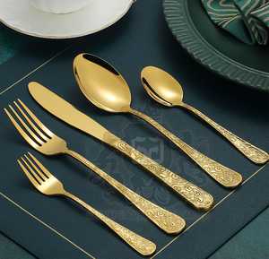 Creative Modern Design 5-Piece Stainless Steel 304 Flatware <b>Set</b> Mirror Polish <b>Marble</b> Handle High Quality Dishwasher Safe Party - Product Image 4