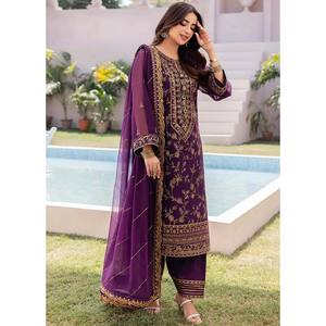 มาใหม่ชุดปาร์ตี้ผ้านิ่มสำหรับผู้หญิงชุดเดรสพื้นเมืองสีพื้นดีไซน์แตกต่างกัน - Product Image 5