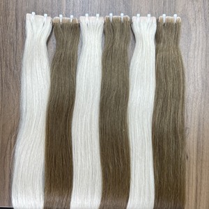 Extensiones de cabello humano 100% de alta calidad, cinta Invisible de lujo vietnamita, estilo de onda Natural al por mayor - Product Image 1