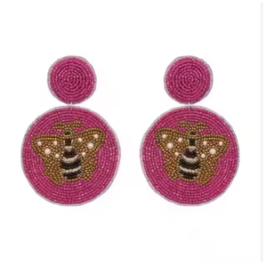 Pendientes de Cuentas de Semillas Tejidos a Mano, Diseño de Flores Multicolores, Joyería Ligera y Moderna para Mujer, de la India - Product Image 6
