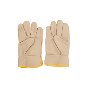 Prix usine cuir de vachette hommes travail gants de sécurité construction industrielle sécurité conducteur gants - Product Image 3
