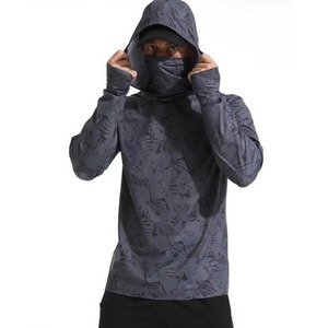 Prix usine OEM impression séchage rapide Polyester pêche à capuche hommes élégant Sublimation imprimé chasse pêche à capuche - Product Image 1