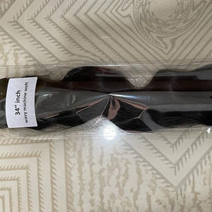 Extensiones de cabello humano ondulado para mujer, mechones de pelo NATURAL virgen de alta calidad, color negro y marrón, sin procesar - Product Image 1