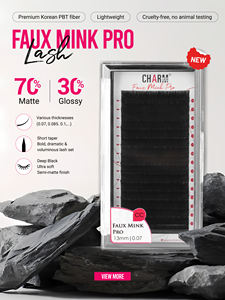 Plateau de cils en cachemire Charmlash 0.03 05 07 Mega Volume Marque privée Extension de cils 8-25Mm Vente en gros Faux vison Pro - Product Image 2