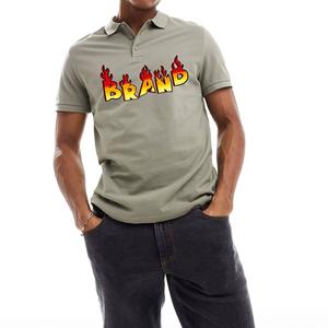 Polo de punto de algodón de alta calidad personalizado para hombre con logotipo personalizado, Polo de golf más vendido para hombre - Product Image 3