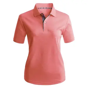 商务女士涤棉优质短袖马球衫街头穿定制尺码和女式马球t恤