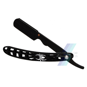 Maquinilla de afeitar de alta calidad, maquinilla de afeitar de peluquero, maquinilla de afeitar personalizada al por mayor para Salón bajo su Etiqueta Privada, maquinilla de afeitar de barbero negra - Product Image 6