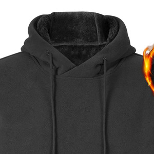 เสื้อฮู้ดผู้ชายผ้าฟลีซโอเวอร์ไซส์ผ้าคอตตอนผสมเสื้อโอเวอร์ไซส์ผ้า100% พิมพ์ลายได้ตามต้องการ420gsm - Product Image 2