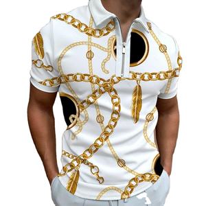 Diseño de logotipo en relieve Polo de calidad con diseño personalizado Sublimación Polo de hombre - Product Image 2