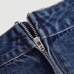 กระโปรงผ้ายีนส์สำหรับผู้หญิงกระโปรงผ้าเดนิมลดรอยยับดีไซน์ร้อนแรง - Product Image 4