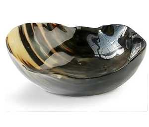 Cuenco para servir cuerno de búfalo personalizado ecológico más vendido, vajilla de fiesta elegante con forma ovalada, precio al por mayor - Product Image 4