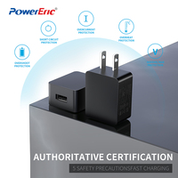 Chargeur USB Type-C 5V1A 2A OEM d'usine, adaptateur secteur 5W, chargeur mural AC DC, certification CE FCC, protection OCP pour écouteurs PD3.0