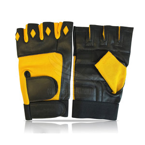 Guantes de gimnasio de cuero transpirable para levantamiento de pesas Ciclismo Gimnasio y entrenamiento Soporte de entrenamiento - Product Image 4