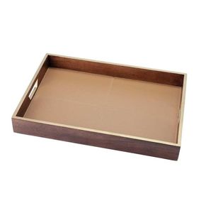 Plateau de service rectangulaire en bois rétro, assiette de table pour fruits, stockage des aliments, fournitures de cuisine - Product Image 4