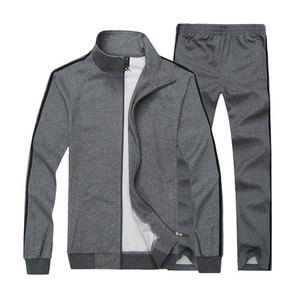 Men's Slim Fit Long Sleeve <b>Tracksuit</b> New Design 100% Cotton Winter Season Plus Size <b>Plain</b> <b>Tracksuit</b> - Product Image 1