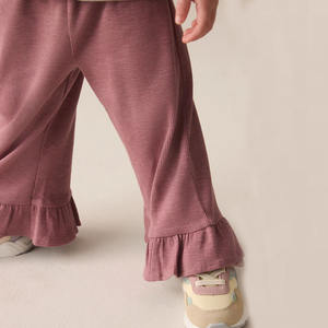 Pantalones vaqueros de algodón 100% elásticos Vintage de alta calidad para niños, pantalones marrones con bolsillo, pantalones vaqueros para bebés, logotipo, pantalones Cargo personalizados, conjuntos de medio pantalón - Product Image 5